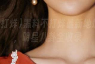 黑料不打烊最新地址传送门，明星八卦全收录